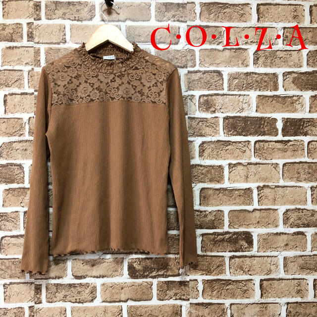 COLZA(コルザ)の【美品】❤COLZA❤ カットソー シャツ 茶 トップス 〈M〉 コルザ 薄手 レディースのトップス(シャツ/ブラウス(長袖/七分))の商品写真