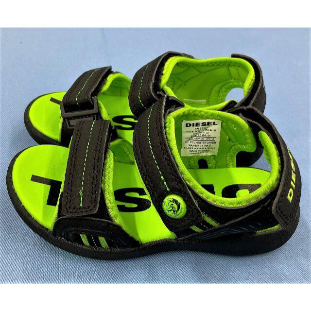 DIESEL - ディーゼル キッズ サンダル 01 サイズ22cm グリーン DIESEL - ディーゼル キッズ サンダル 01 サイズ22cm グリーン