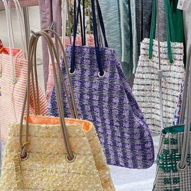 シャルマントサック charmant sac 巾着 ツイード
