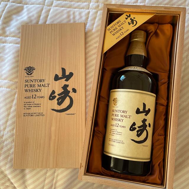 【美品・未開栓】山崎12年 木箱 サントリー 食品/飲料/酒の酒(ウイスキー)の商品写真