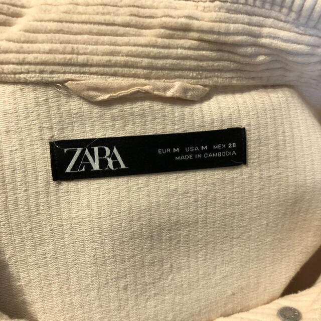 ZARA(ザラ)の【ZARA】コーデュロイシャツジャケット　M レディースのジャケット/アウター(Gジャン/デニムジャケット)の商品写真