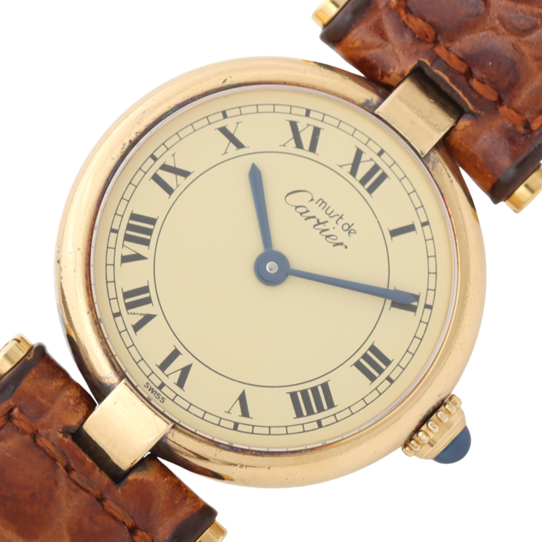 カルティエ Cartier マストヴェルメイユ シャンパン SV/GF クオーツ