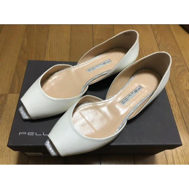 ペリーコ エナメルオープントゥフラットパンプス gndtunisia.com