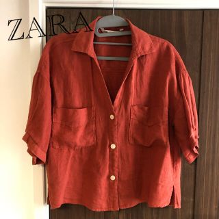 ザラ(ZARA)の【ZARA】新品未使用リネンショート丈ジャケット　M(テーラードジャケット)