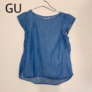 ジーユー(GU)の美品✰GU✰ジーユー✰デニム✰トップス✰  (カットソー(半袖/袖なし))