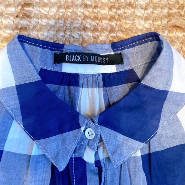 BLACK by moussy(ブラックバイマウジー)の【お買得】ギンガムチェックブラウス レディースのトップス(シャツ/ブラウス(半袖/袖なし))の商品写真