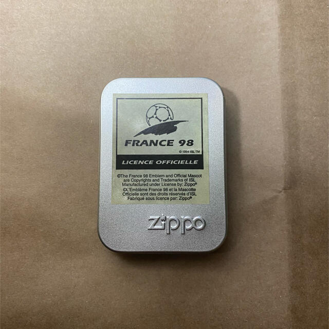 ジッポー【レア★新品未使用★】ZIPPO  ライター　98年　フランスW杯⚫︎カラー