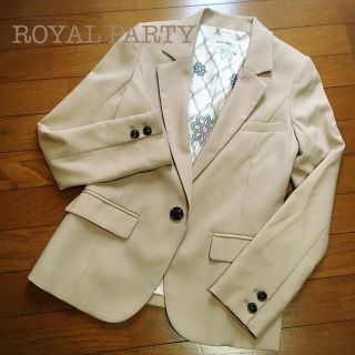 ロイヤルパーティー(ROYAL PARTY)のベージュジャケット(テーラードジャケット)