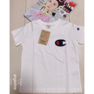 チャンピオン(Champion)のチャンピオン Tシャツ120 新品 タグ付き Champion 刺繍ロゴ 子供 (Tシャツ/カットソー)