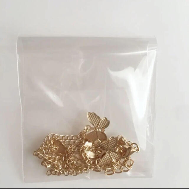 バタフライシルエット　ネックレス ゴールド　蝶　韓国　チョーカー レディースのアクセサリー(ネックレス)の商品写真