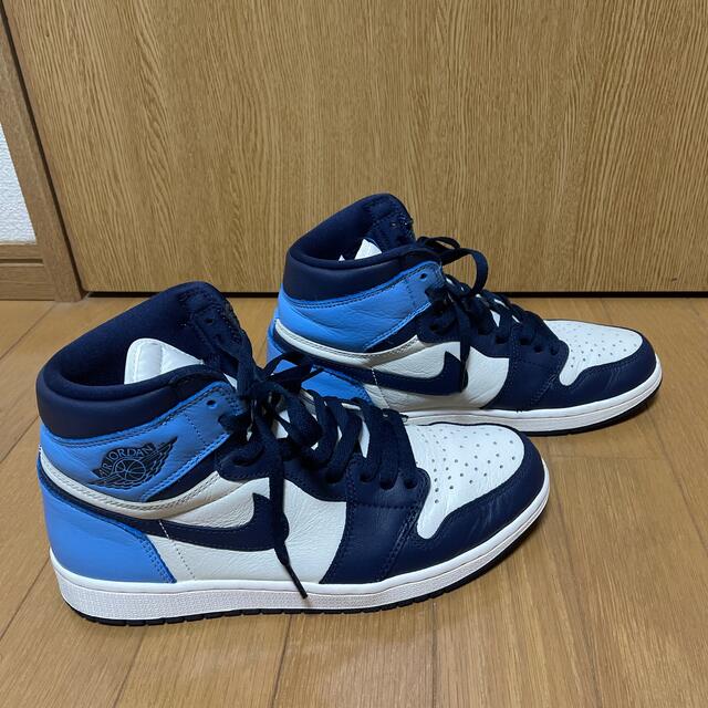 NIKE(ナイキ)のNIKE AIR JORDAN 1 RETRO HIGH OG OBSIDIAN メンズの靴/シューズ(スニーカー)の商品写真