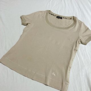 バーバリーブルーレーベル(BURBERRY BLUE LABEL)のBURBERRY LONDON ベージュ　半袖　Tシャツ(Tシャツ(半袖/袖なし))