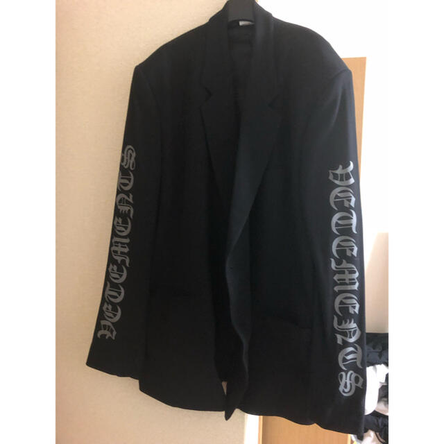 vetements ロゴ テーラードジャケット - テーラードジャケット