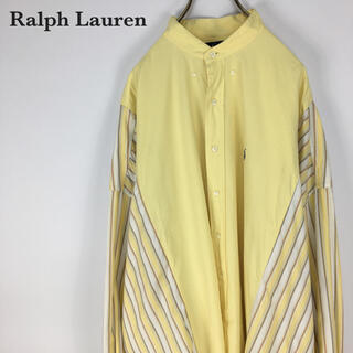 ラルフローレン(Ralph Lauren)のRalph Lauren リメイク　オーバーサイズ　シャツ　長袖　メンズ　古着(シャツ)