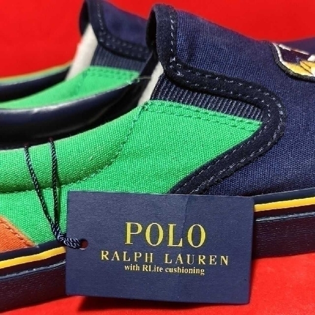 POLO RALPH LAUREN(ポロラルフローレン)の選べるサイズ POLO RALPH LAUREN トンプソン ややワケ メンズの靴/シューズ(スニーカー)の商品写真