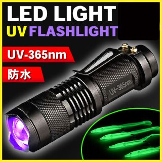 ブラックライト 紫外線 LED UV ライト 365nm 蓄光 釣り 偽造 尿(ルアー用品)