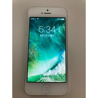 アップル(Apple)のiPhone5 32GB シルバー(スマートフォン本体)