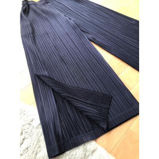 プリーツプリーズイッセイミヤケ(PLEATS PLEASE ISSEY MIYAKE)の2020 ９月発売　thicker bottoms 濃紺ワイドパンツ(カジュアルパンツ)