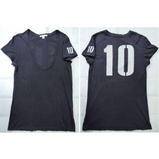 アパルトモンドゥーズィエムクラス(L'Appartement DEUXIEME CLASSE)の限定品9900円 ジェームスパース UネックTシャツ 1 (M) バックプリント(Tシャツ(半袖/袖なし))