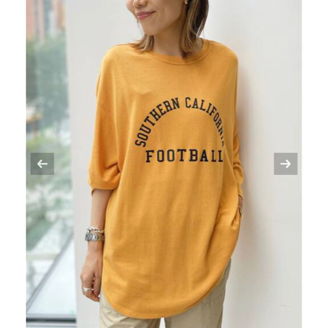 L'Appartement DEUXIEME CLASSE(アパルトモンドゥーズィエムクラス)のL'Appartement  Americana Football T-sh レディースのトップス(カットソー(長袖/七分))の商品写真