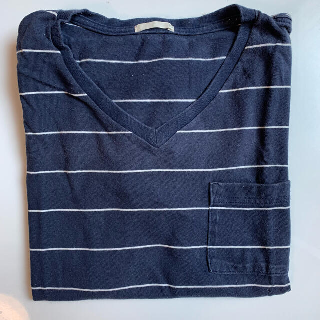 GU(ジーユー)のGU ジーユー ボーダー Tシャツ Mサイズ メンズのトップス(Tシャツ/カットソー(半袖/袖なし))の商品写真