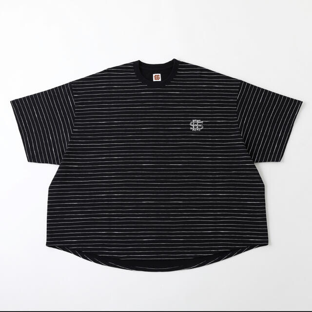 XL SEE SEE BIG S/S TEE BORDER Tシャツ　ネイビー メンズのトップス(Tシャツ/カットソー(半袖/袖なし))の商品写真