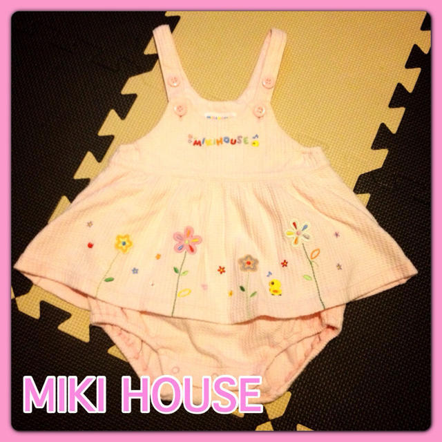 mikihouse(ミキハウス)の値下げ！ミキハウス♡ワンピース キッズ/ベビー/マタニティのベビー服(~85cm)(ロンパース)の商品写真