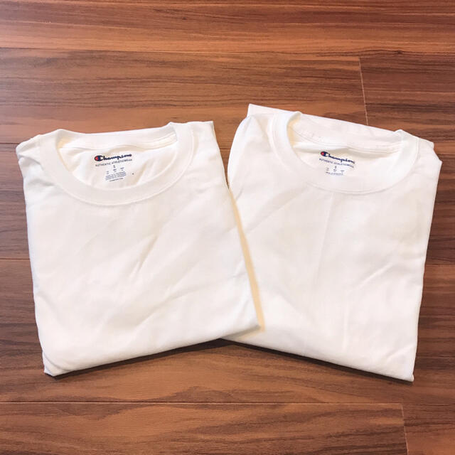 Champion(チャンピオン)の【訳あり】champion チャンピオン メンズ 長袖 Tシャツ 洋服 白T S メンズのトップス(Tシャツ/カットソー(七分/長袖))の商品写真