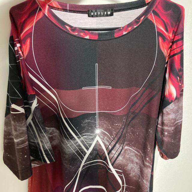 MILKBOY(ミルクボーイ)のREFLEM(レフレム) 幾何学プリントカットソー　BIG Tシャツ メンズのトップス(Tシャツ/カットソー(半袖/袖なし))の商品写真