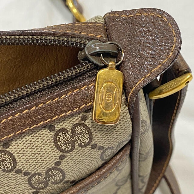 Gucci(グッチ)の【美品】GUCCI グッチ ショルダーバッグ オールド GG ポシェット 総柄 レディースのバッグ(ショルダーバッグ)の商品写真
