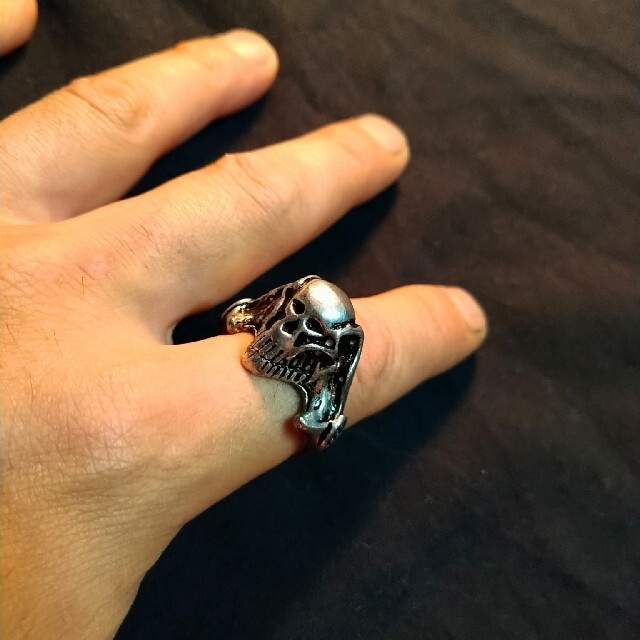 指輪 スカル メンズのアクセサリー(リング(指輪))の商品写真