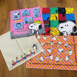 スヌーピー(SNOOPY)のスヌーピー サンリオ ハンカチ 昭和レトロ レア 90年代(キャラクターグッズ)