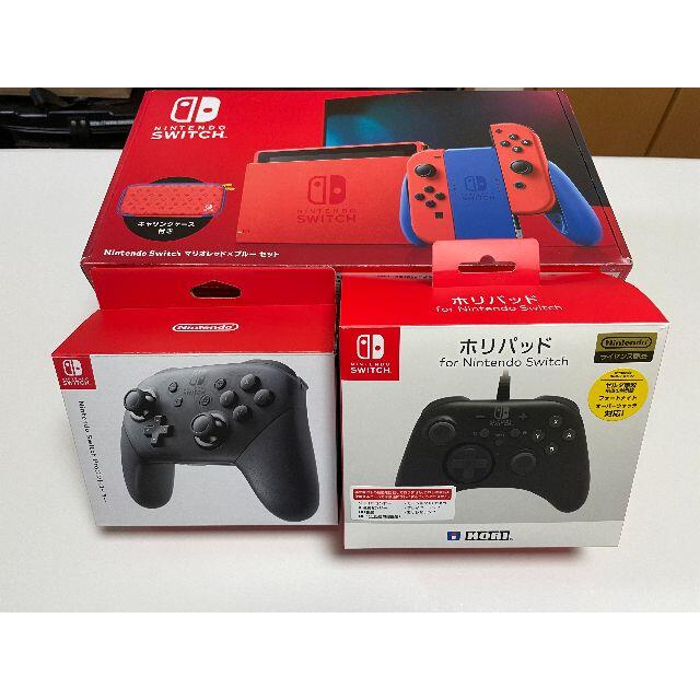 取寄商品 期間限定 任天堂Switch マリオレッド×ブルー本体セット+専用