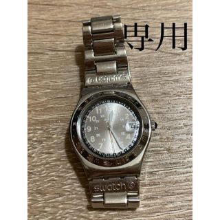 スウォッチ(swatch)の腕時計　スウォッチ　レディース　シルバー　ジャンク品(腕時計)