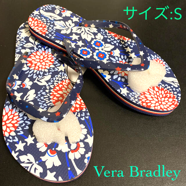 Vera Bradley(ヴェラブラッドリー)の新品　ヴェラブラドリー   ビーチサンダル　 Sサイズ：（22~23cm) レディースの靴/シューズ(ビーチサンダル)の商品写真