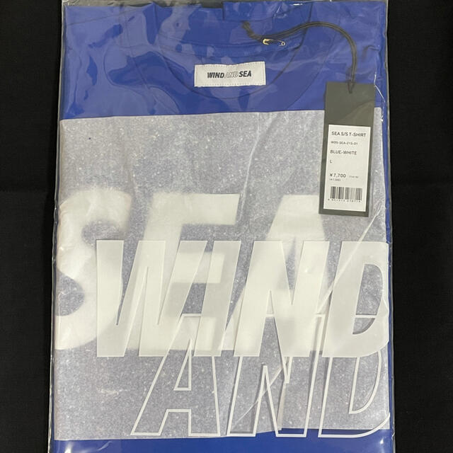 SEA(シー)のLサイズ WIND AND SEA S/S T-SHIRT BLUE-WHITE メンズのトップス(Tシャツ/カットソー(半袖/袖なし))の商品写真