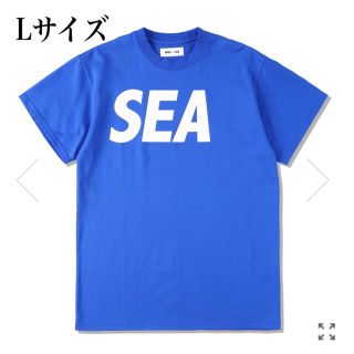 シー(SEA)のLサイズ WIND AND SEA S/S T-SHIRT BLUE-WHITE(Tシャツ/カットソー(半袖/袖なし))