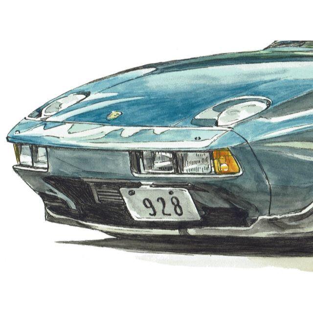 GC-551 930turbo/911限定版画 直筆サイン額装●作家 平右ヱ門