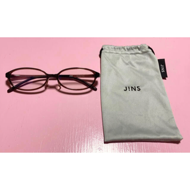 JINS(ジンズ)の送料無料　JINSのメガネフレーム　2点 レディースのファッション小物(サングラス/メガネ)の商品写真