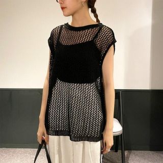 スタイルナンダ(STYLENANDA)のside string net knit vest ヌグ　nugu(ニット/セーター)