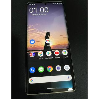 アクオス(AQUOS)のaquos R6 ホワイト SH-51B SIMフリー(スマートフォン本体)