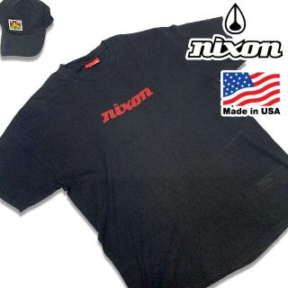 ニクソン(NIXON)の00s USA製 ニクソン ロゴ Tシャツ ブラック XL NIXON 時計 (Tシャツ/カットソー(半袖/袖なし))