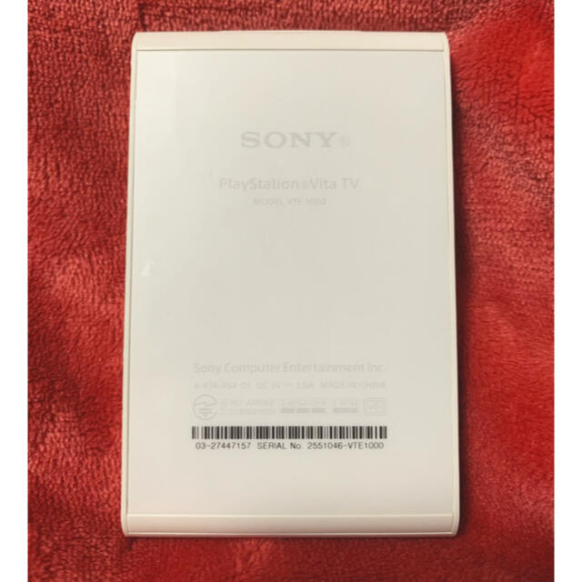 SONY(ソニー)の【中古】PS VITA TV 本体  白 エンタメ/ホビーのゲームソフト/ゲーム機本体(家庭用ゲーム機本体)の商品写真