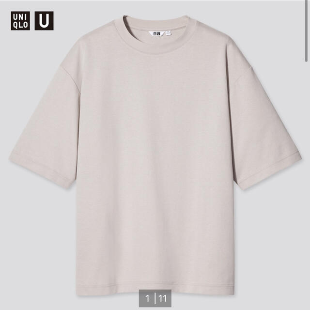 UNIQLO(ユニクロ)のエアリズムコットンオーバーTシャツ(5分袖) メンズのトップス(Tシャツ/カットソー(半袖/袖なし))の商品写真