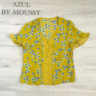 アズールバイマウジー(AZUL by moussy)のAZUL BY MOUSSY＊イエロー花柄シャツ(Tシャツ(半袖/袖なし))