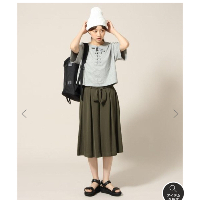 LOWRYS FARM(ローリーズファーム)のローリーズファーム ガウチョパンツ M ブラウン レディースのパンツ(キュロット)の商品写真