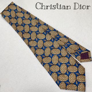 クリスチャンディオール(Christian Dior)のChristian Dior 高級シルク 総柄 ネクタイ レトロ フランス製(ネクタイ)