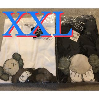 ユニクロ(UNIQLO)のUNIQLO ユニクロ KAWS カウズ グレー ホワイト XXL Tシャツ(Tシャツ/カットソー(半袖/袖なし))