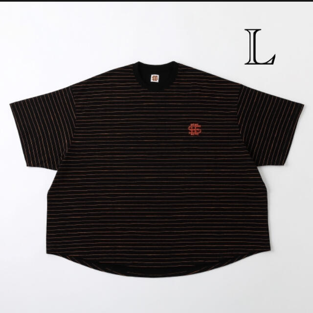 1LDK SELECT(ワンエルディーケーセレクト)のL SEE SEE BIG S/S TEE BORDER Tシャツ　ブラック メンズのトップス(Tシャツ/カットソー(半袖/袖なし))の商品写真