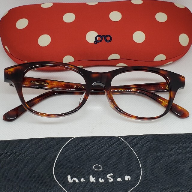 美品 白山眼鏡店 白山眼鏡 Hank 1975 ハンクメガネ 鼈甲色 - licu.org